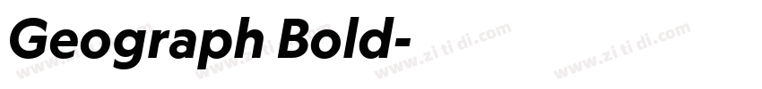 Geograph Bold字体转换